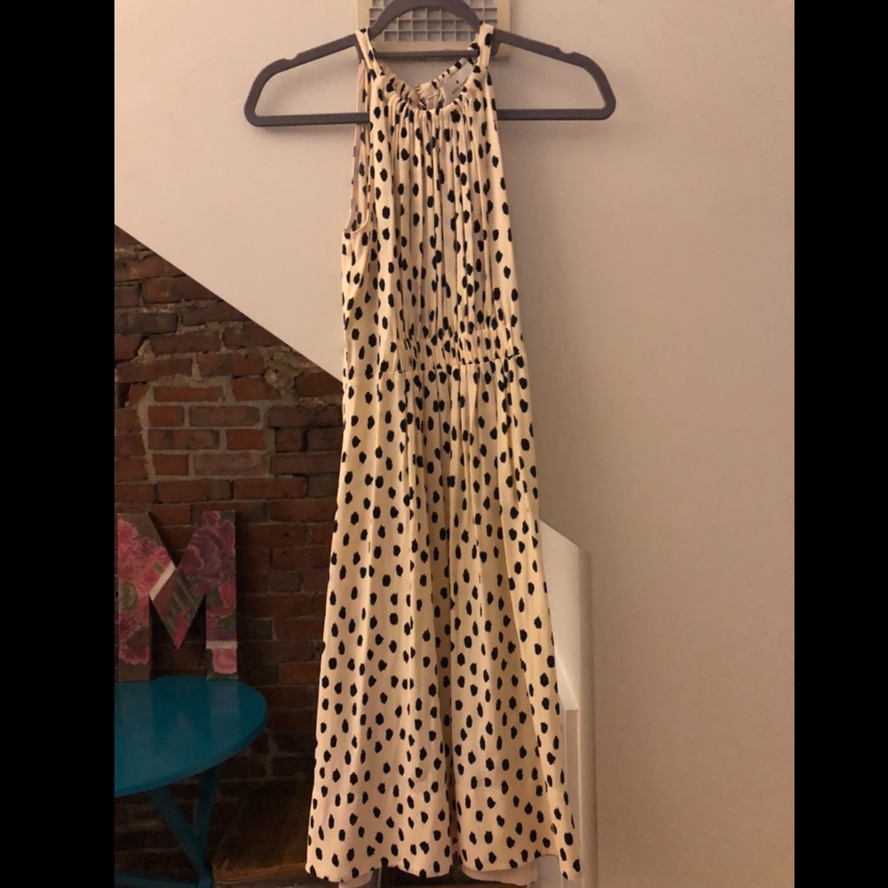 Kate spade Soft pink with black polka dotted dress